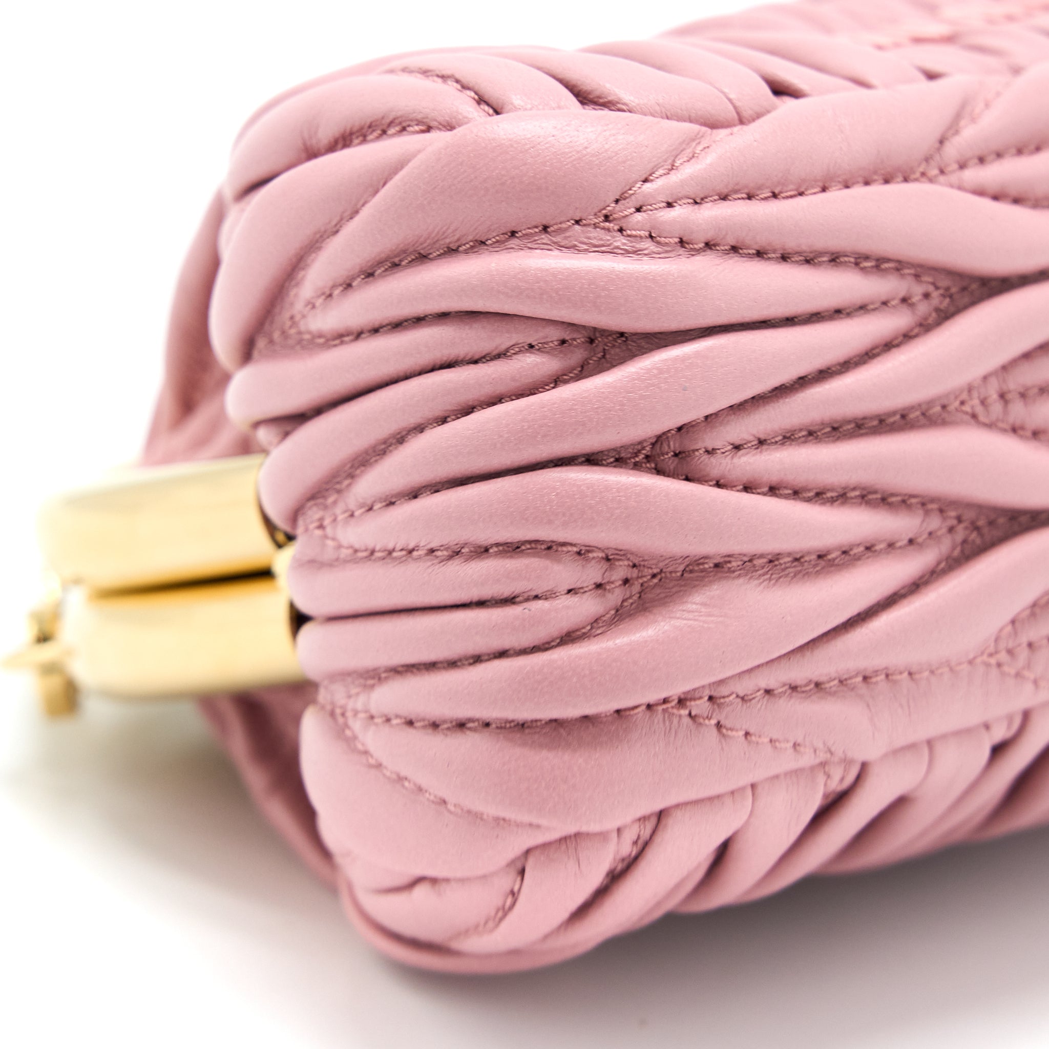 MIU MIU MIU BELLE MINI BAG NAPPA PINK GHW