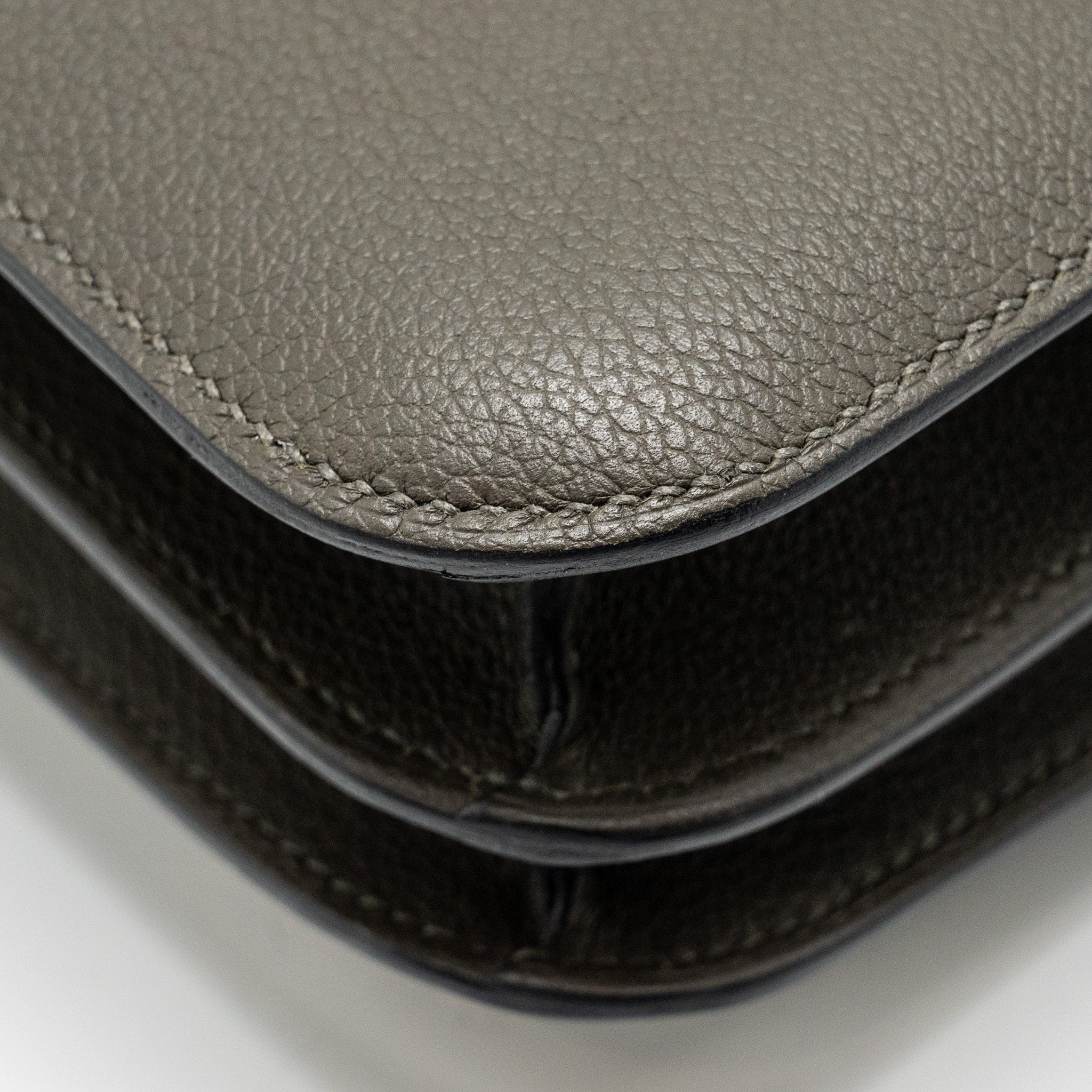 HERMES MINI CONSTANCE EVERCOLOR VERT MAQUIS/BLEU BRUME LGHW