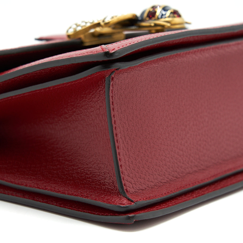 GUCCI QUEEN MARGARET TOP HANDLE BAG RED