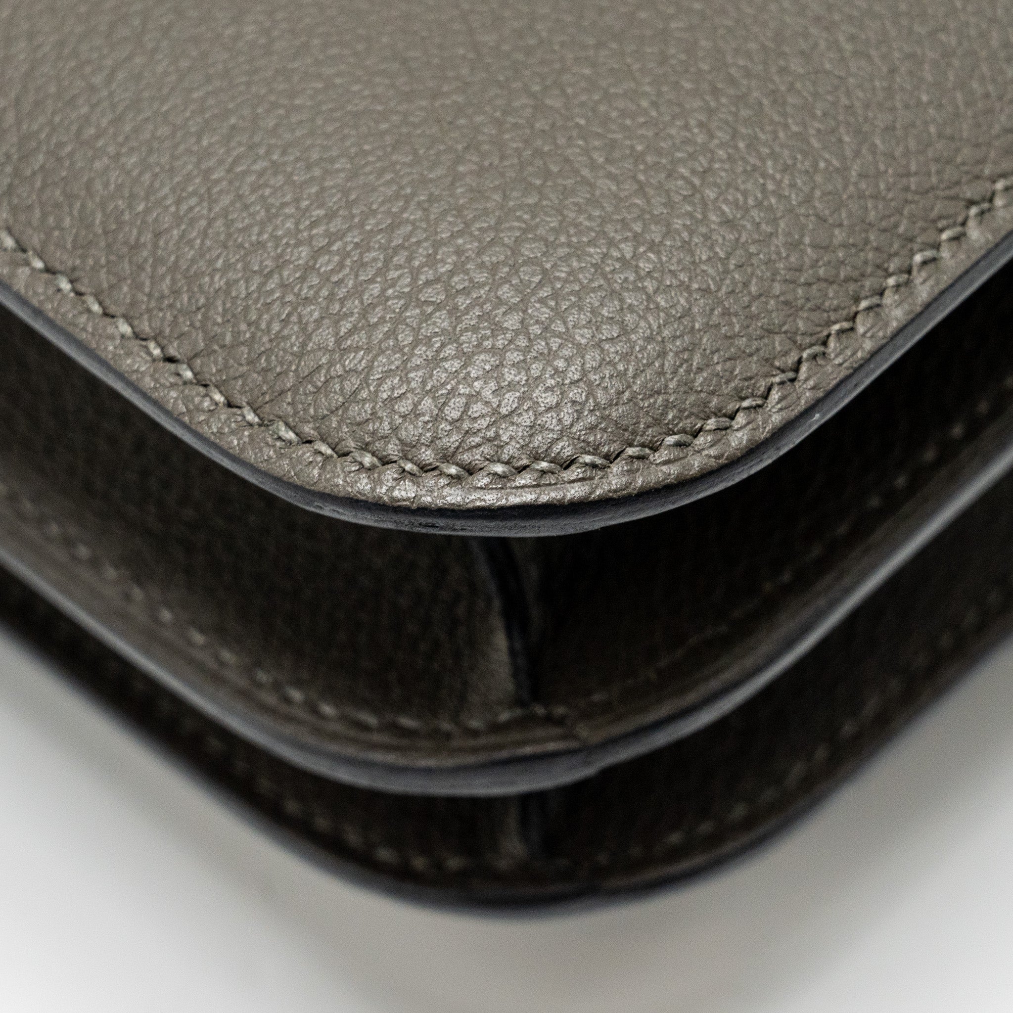 HERMES MINI CONSTANCE EVERCOLOR VERT MAQUIS/BLEU BRUME LGHW
