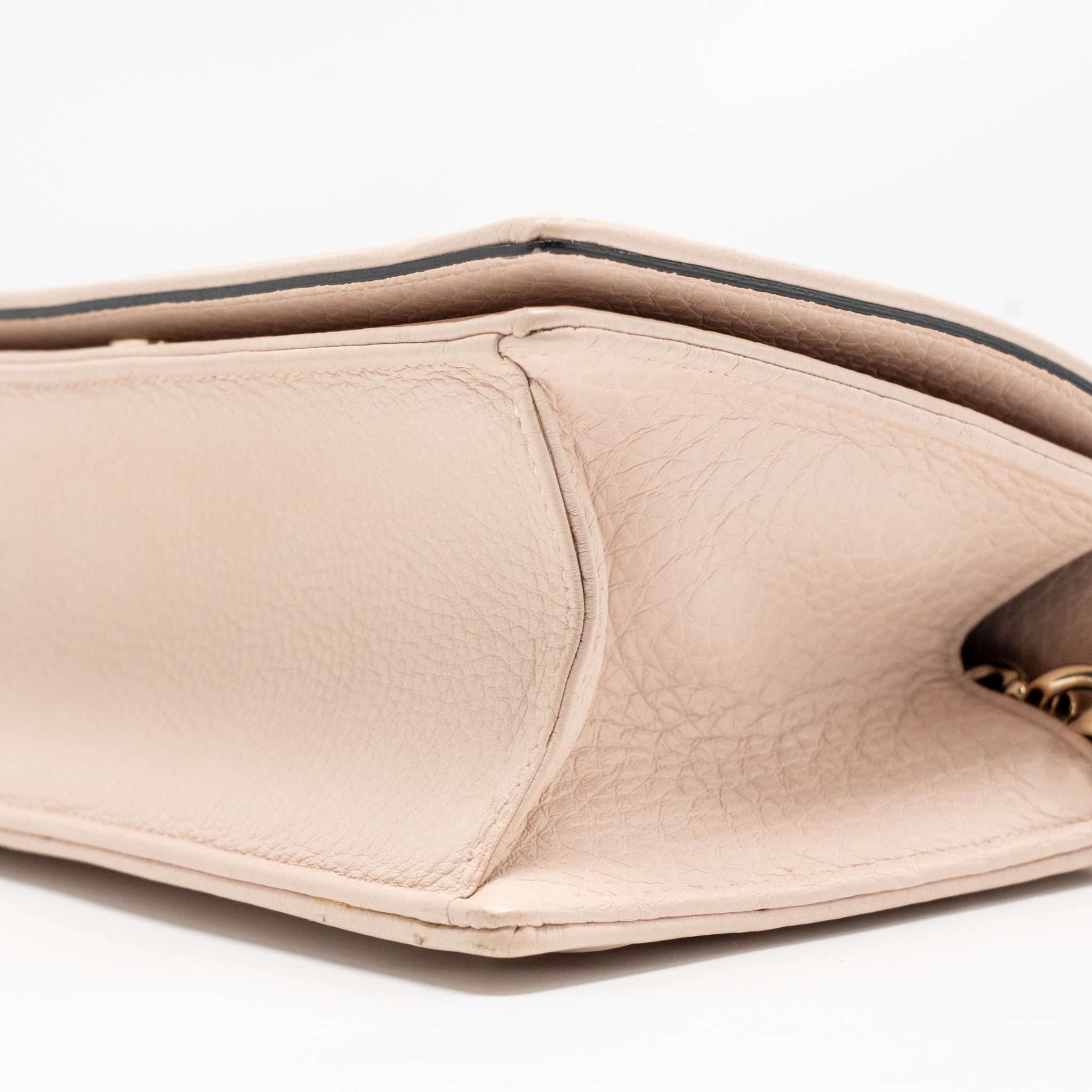 DIOR SMALL DIORAMA GRAINED CALFSKIN LIGHT PINK LGHW