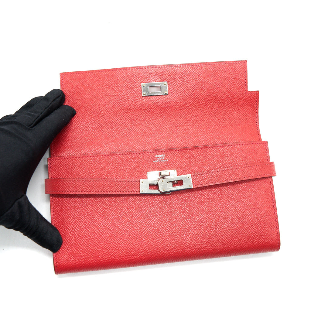 HERMES KELLY LONG WALLET Q5 EPSOM SHW