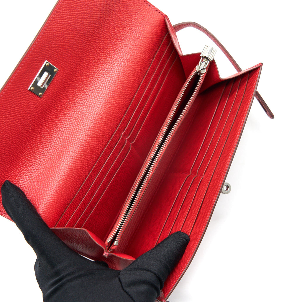 HERMES KELLY LONG WALLET Q5 EPSOM SHW