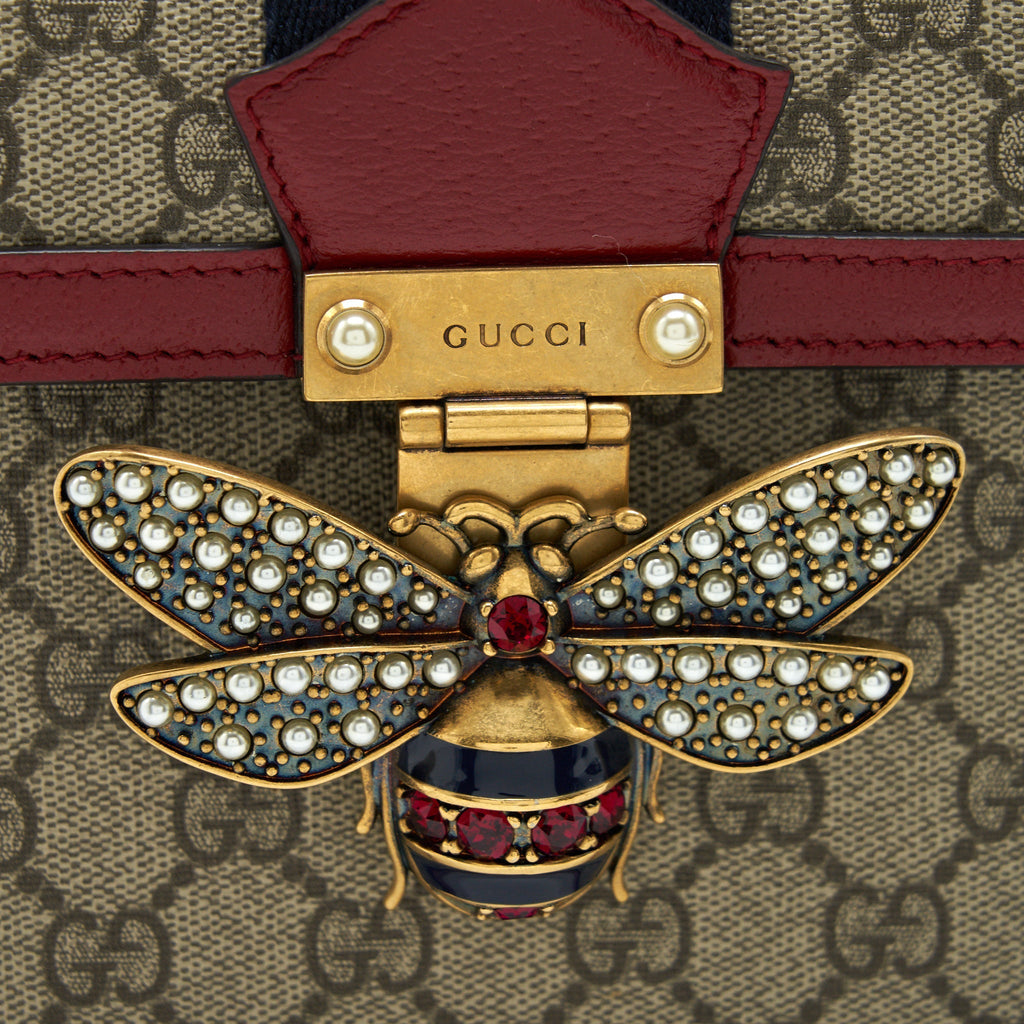 GUCCI QUEEN MARGARET TOP HANDLE BAG RED