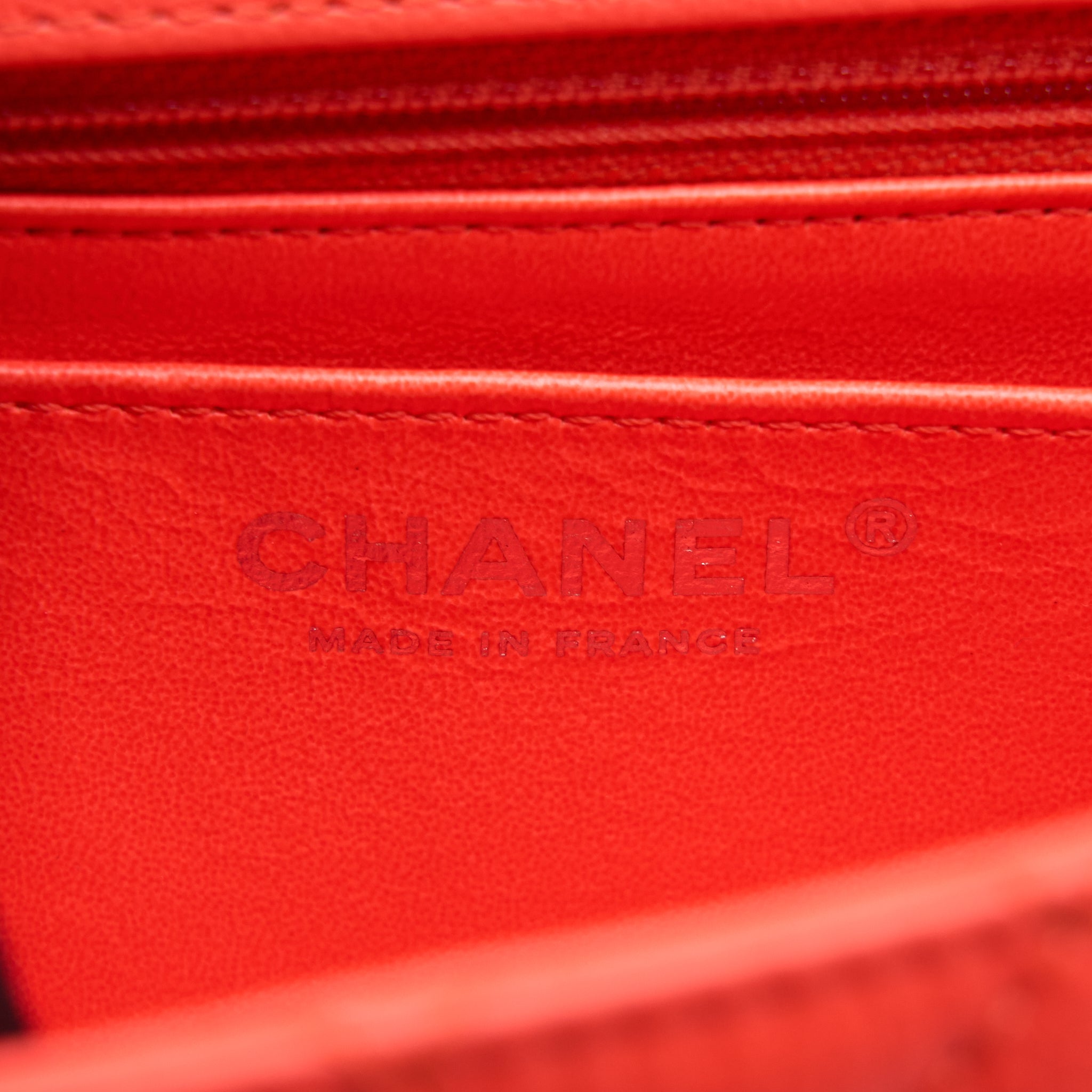 CHANEL MINI 2.55 REISSUE FLAP BAG HOT ORANGE SHW