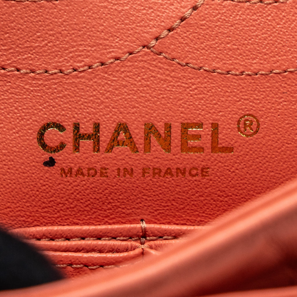 CHANEL SMALL 2.55 REISSUE FLAP BAG AGED CALFSKIN LIGHT PINK GHW