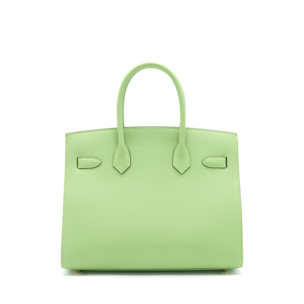 HERMES BIRKIN 30 SELLIER VERT CRIQUET GHW EPSOM LEATHER