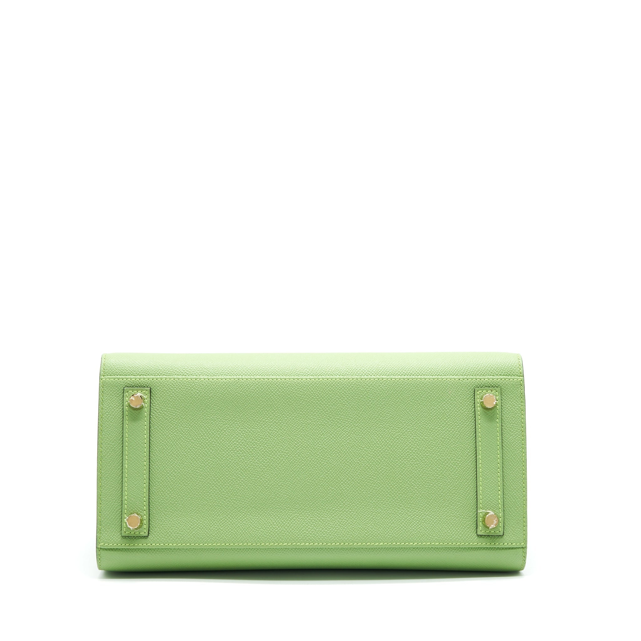 HERMES BIRKIN 30 SELLIER VERT CRIQUET GHW EPSOM LEATHER