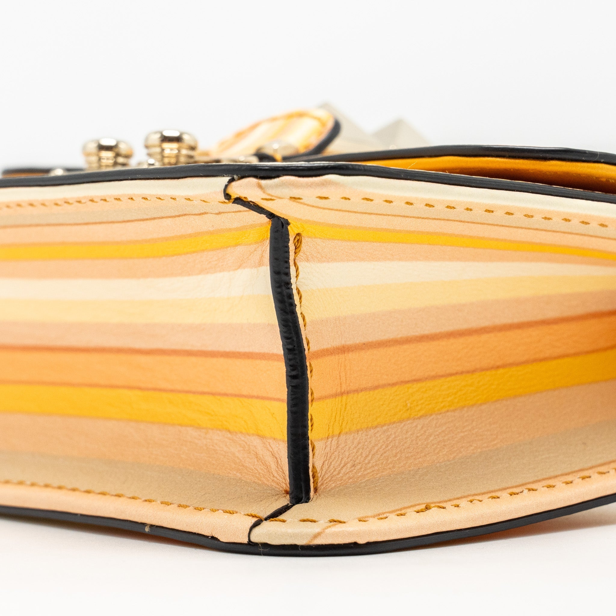 VALENTINO MINI GLAM LOCK ROCKSTUD FLAP BAG LEATHER MULTICOLOUR LGHW