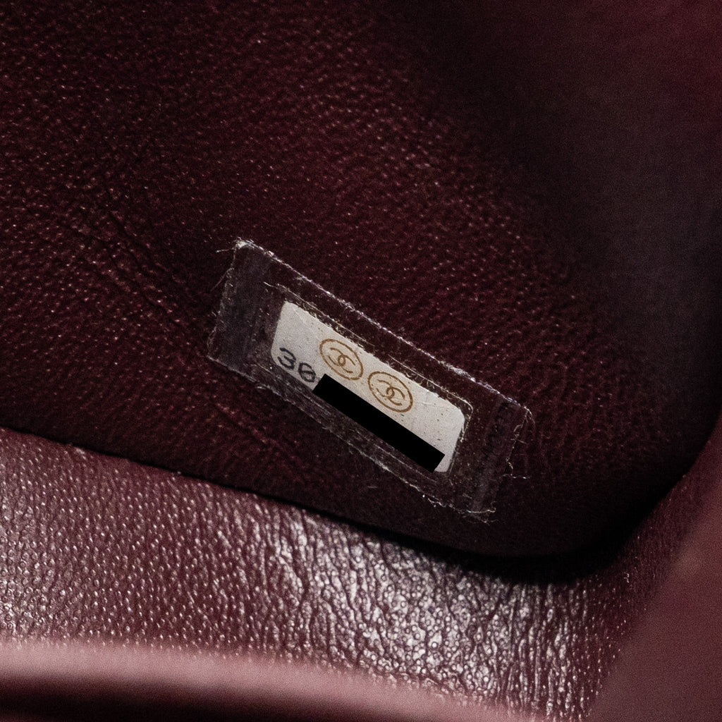 CHANEL MEDIUM CLASSIC DOUBLE FLAP BAG LAMBSKIN BLACK SHW