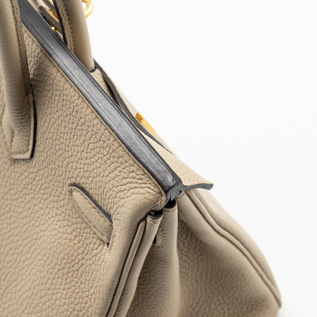 HERMES BIRKIN 25 TOGO 81 GRIS TOURTERELLE RGHW