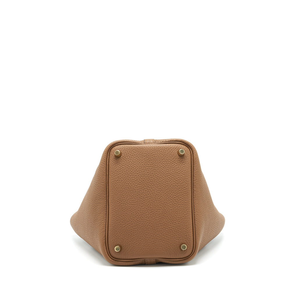 HERMES PICOTIN 18 LOCK BAG BISCUIT/ALEZAN GHW
