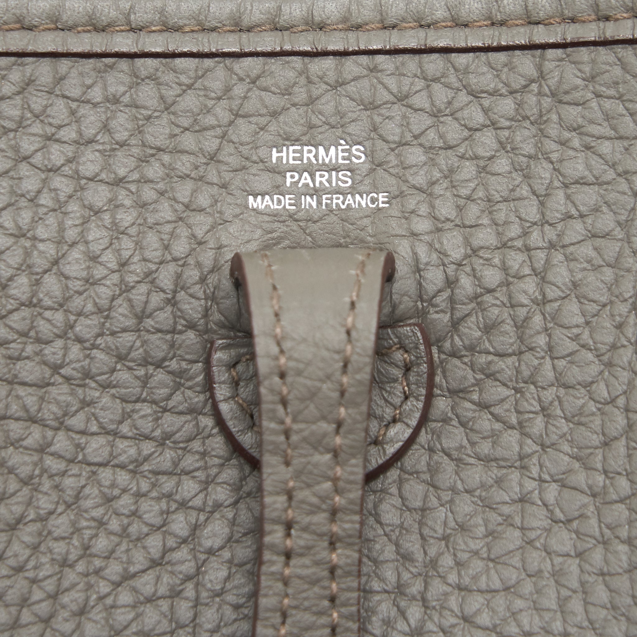 HERMES MINI EVELYNE GRIS ETAIN SHW