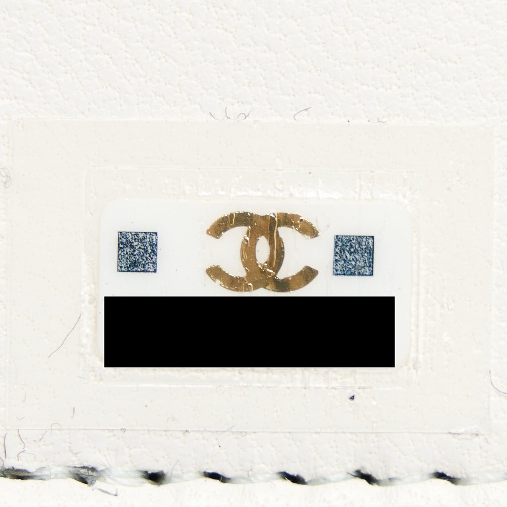 CHANEL 22B MINI BOOK CARD HOLDER WITH CHAINS LAMBSKIN BLACK LGHW