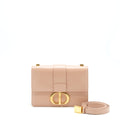 DIOR MONTAIGNE 24 MEDIUM FLAP BAG BEIGE PINK WITH GHW