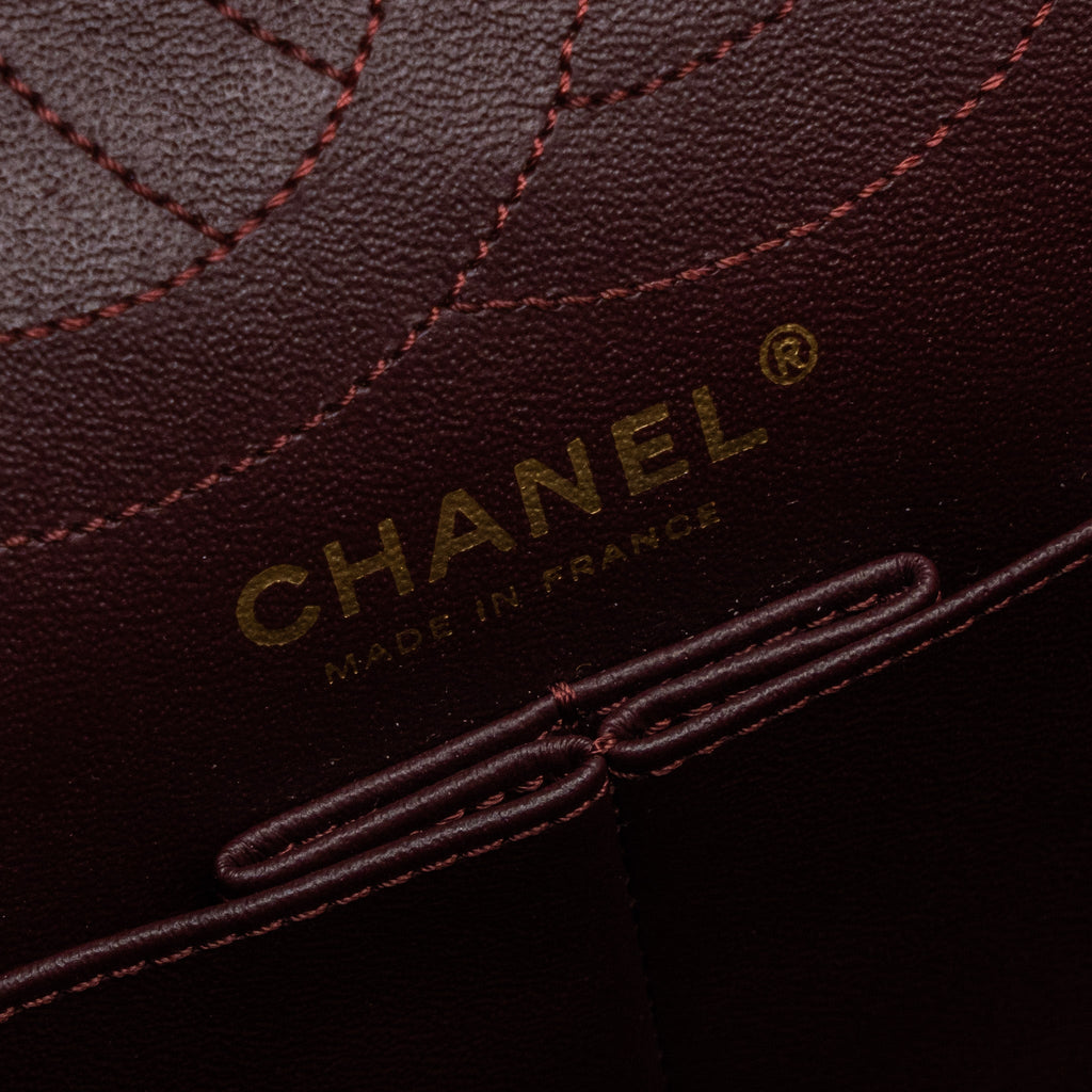 CHANEL 2.55 226 REISSUE FLAP BAG AGED CALFSKIN BLACK GHW