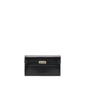 HERMES KELLY CLASSIC LONG WALLET BOX BLACK SHW