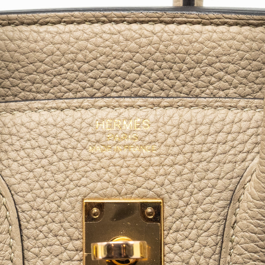 HERMES BIRKIN 25 TOGO 81 GRIS TOURTERELLE RGHW