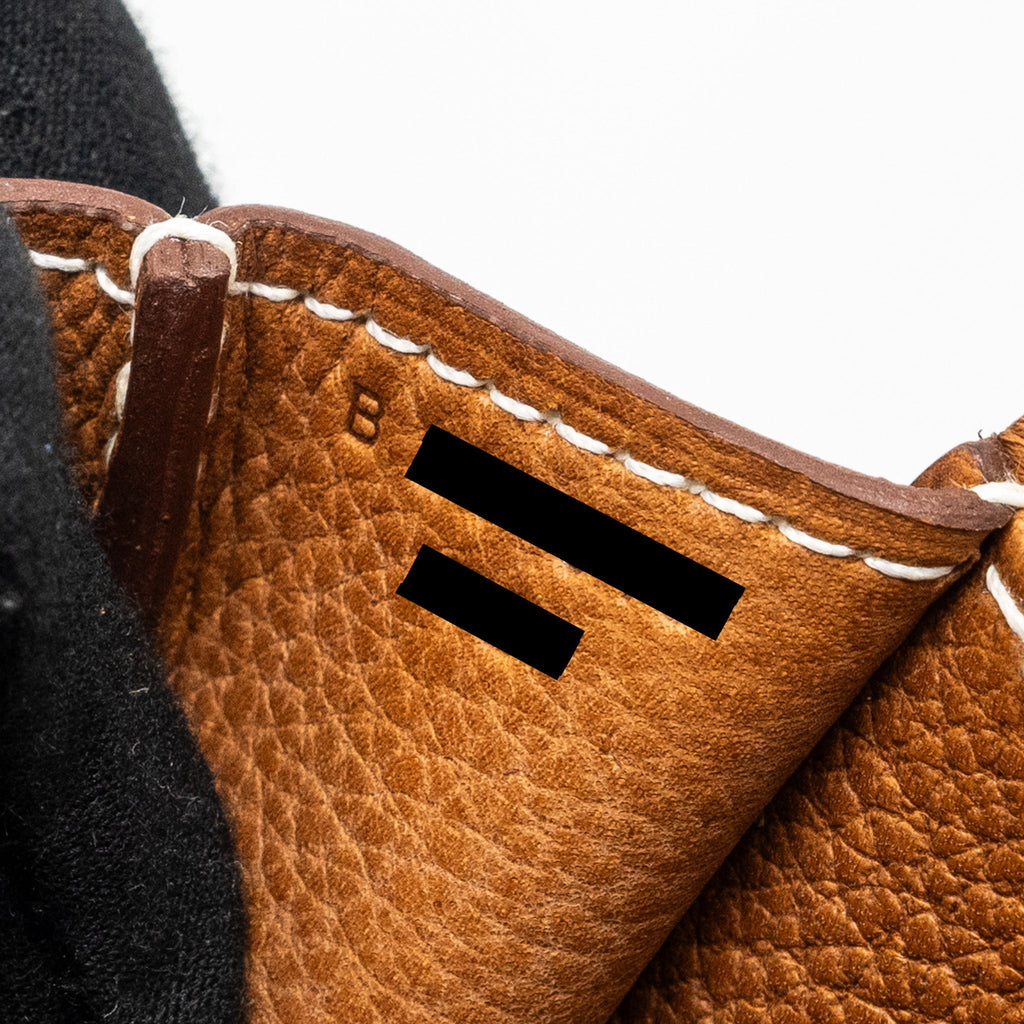 HERMES HALZAN 25 BARENIA FAUBOURG FAUVE GHW