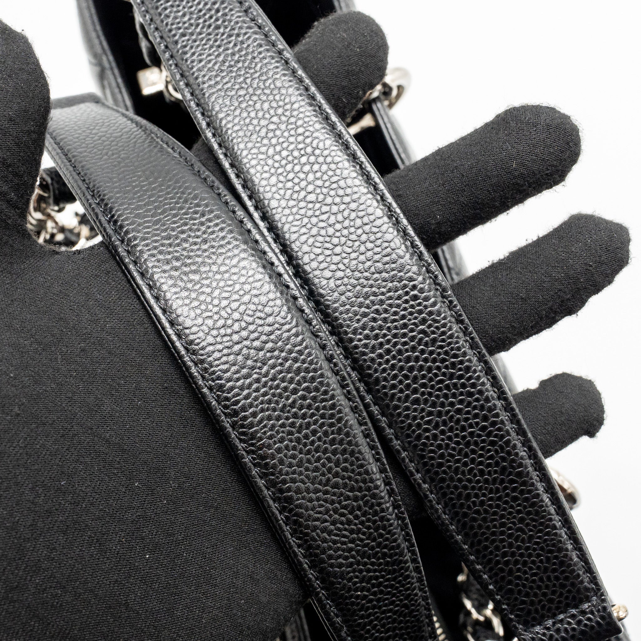 CHANEL GRAND SHOPPING TOTE CAVIAR BLACK SHW