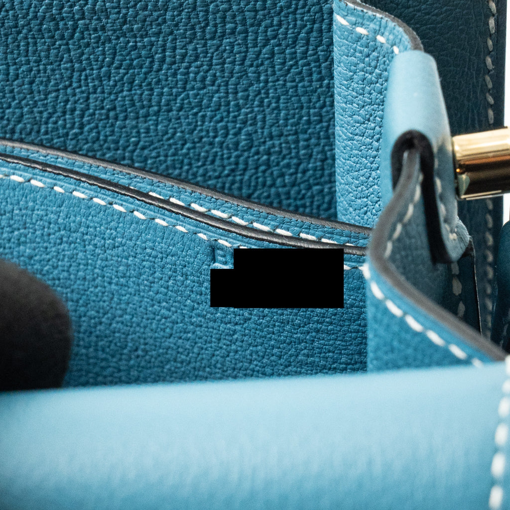 HERMES MINI ROULIS EVERCOLOR NEW BLEU JEAN LGHW
