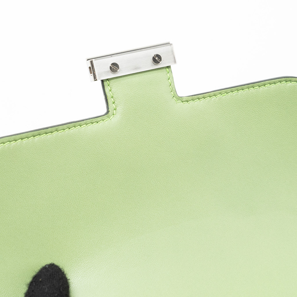 HERMES MINI CONSTANCE EPSOM VERT CRIQUET SHW
