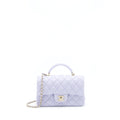 CHANEL 21K LILAC /LIGHT PURPLE MINI RECTANGULAR TOP HANDLE