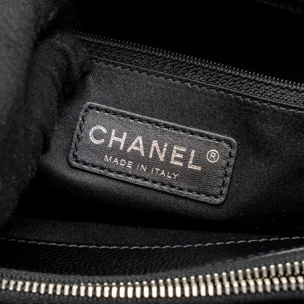 CHANEL GRAND SHOPPING TOTE CAVIAR BLACK SHW