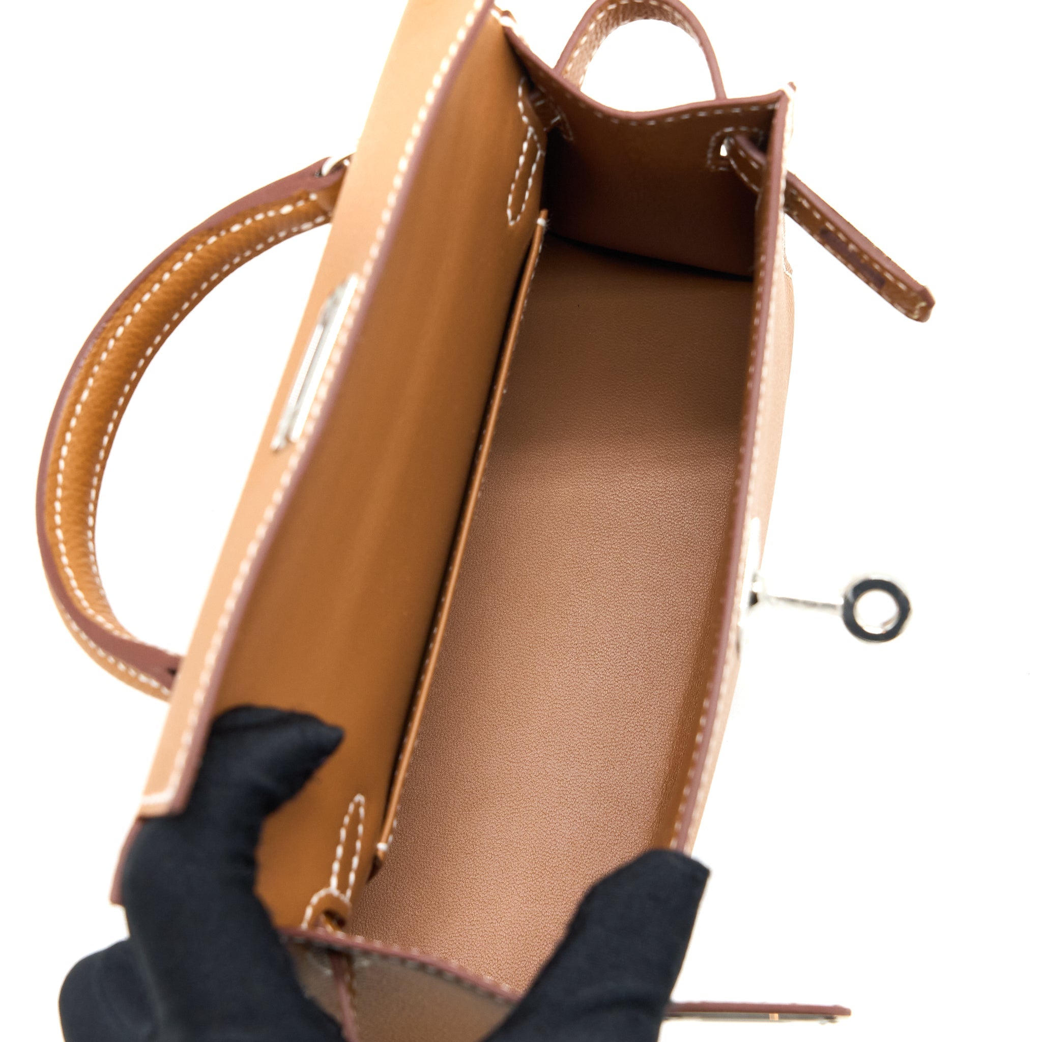 HERMES MINI KELLY II EPSOM GOLD SHW