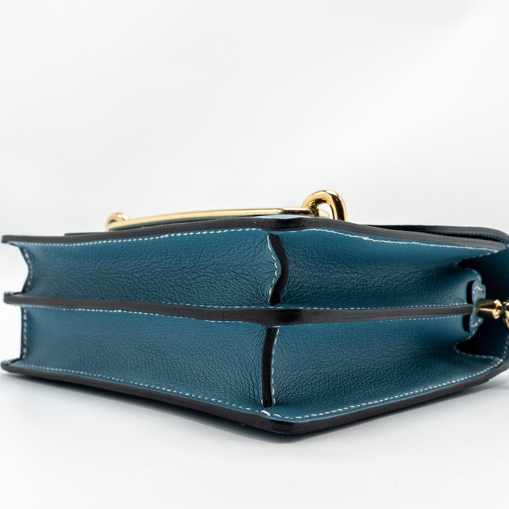 HERMES MINI ROULIS EVERCOLOR NEW BLEU JEAN LGHW