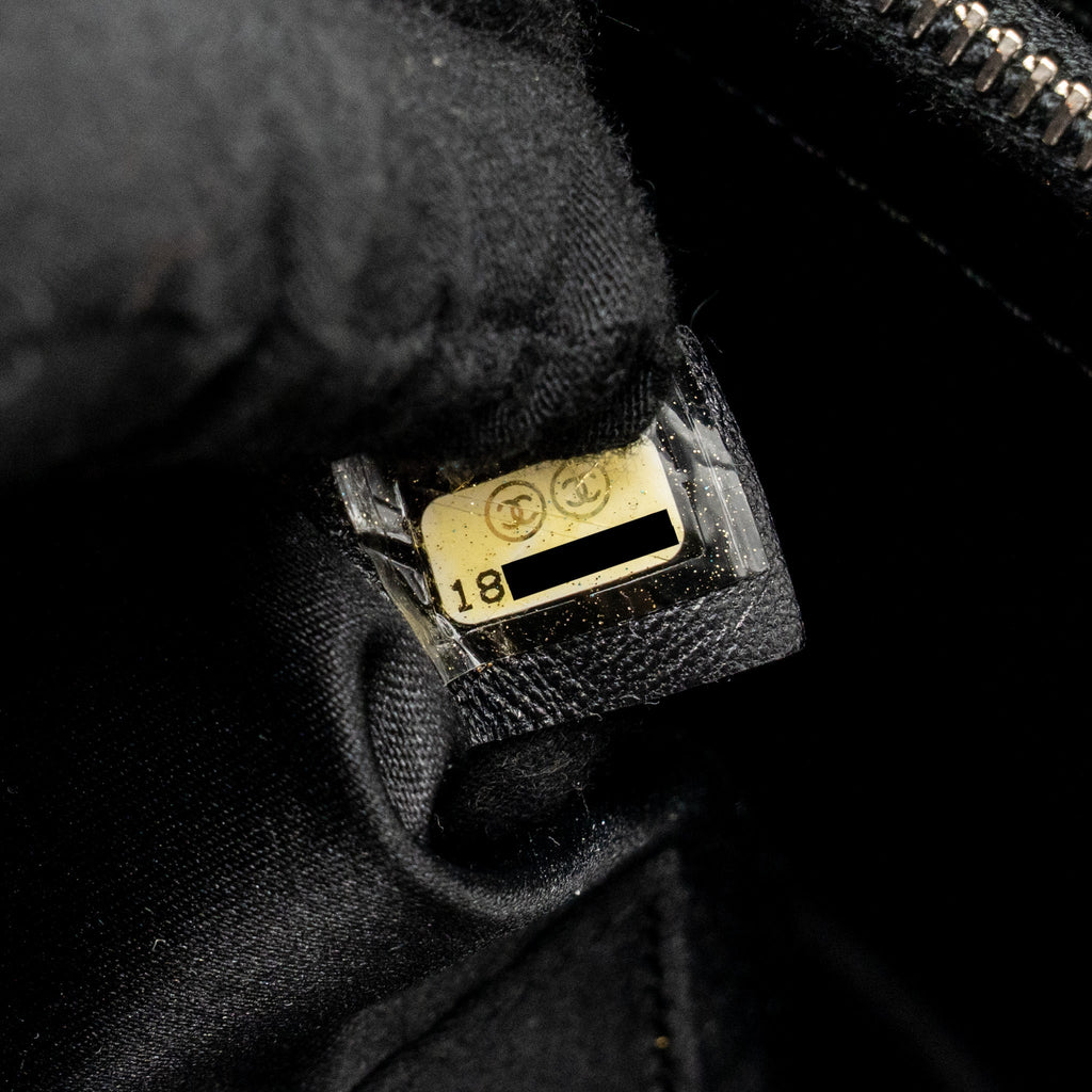 CHANEL GRAND SHOPPING TOTE CAVIAR BLACK SHW