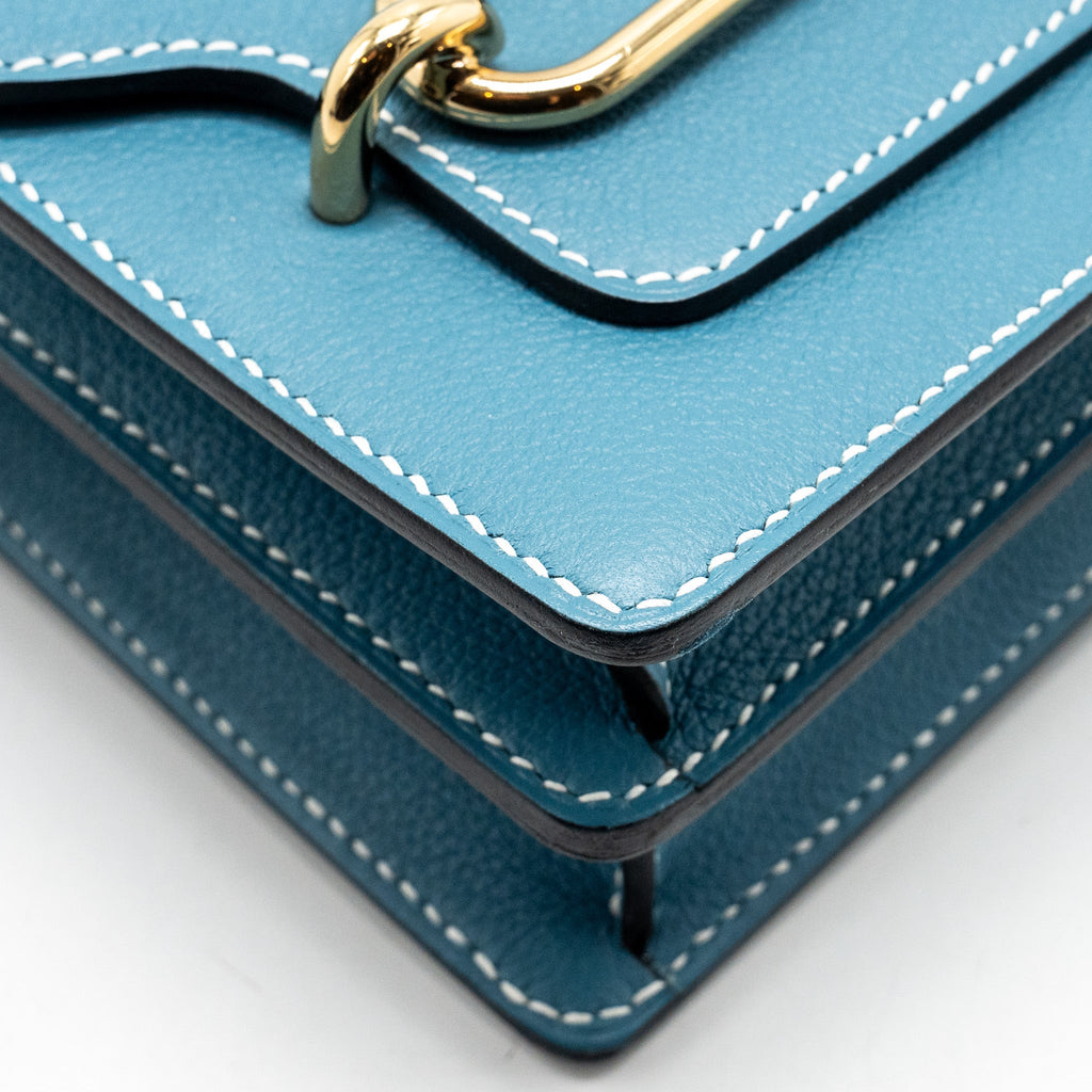 HERMES MINI ROULIS EVERCOLOR NEW BLEU JEAN LGHW