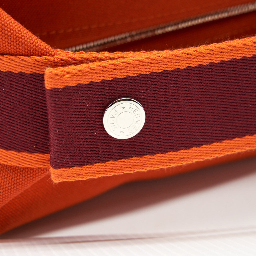 HERMES TROUSSE DE TOILETTE BRIDE A BRAC IN ORANGE FEU