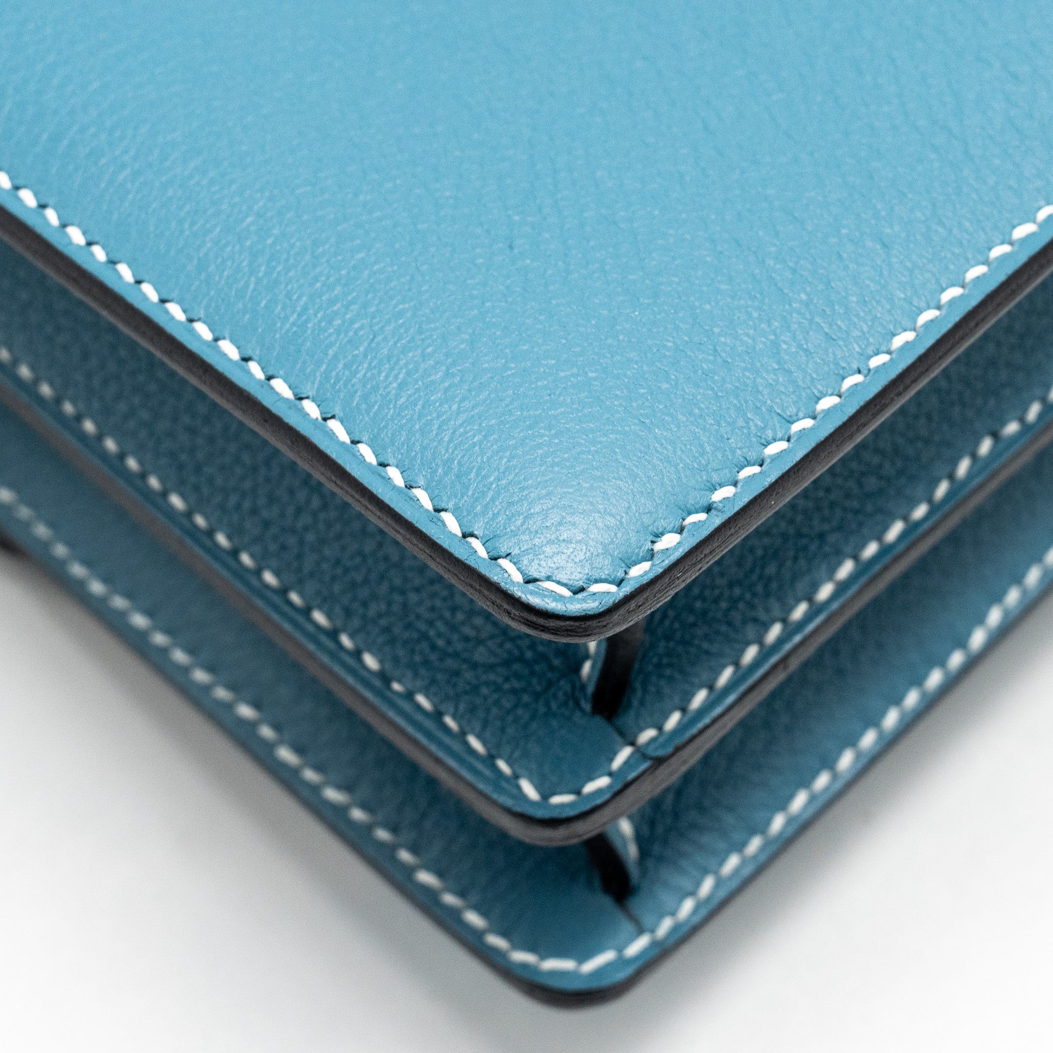 HERMES MINI ROULIS EVERCOLOR NEW BLEU JEAN LGHW