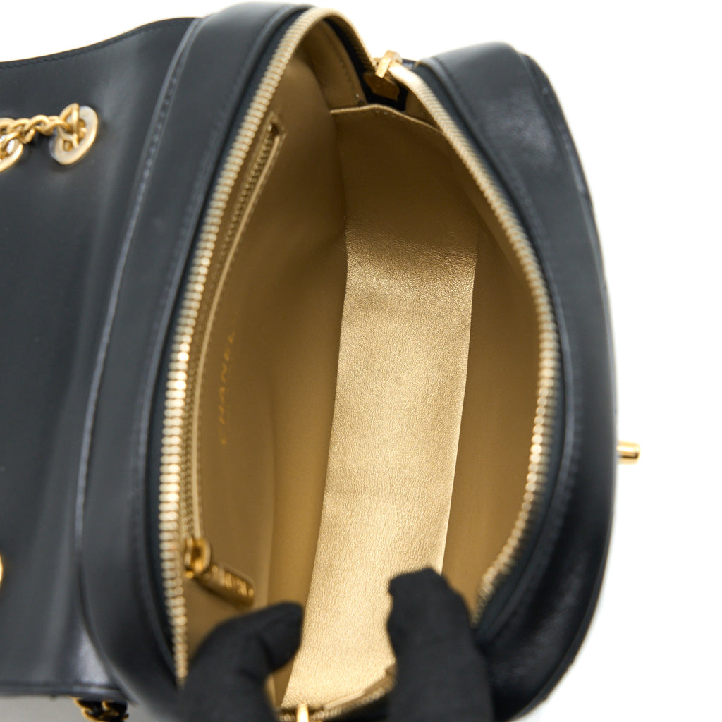 CHANEL 23P ADO BACKPACK LAMBSKIN BLACK GHW (MICROCHIP)