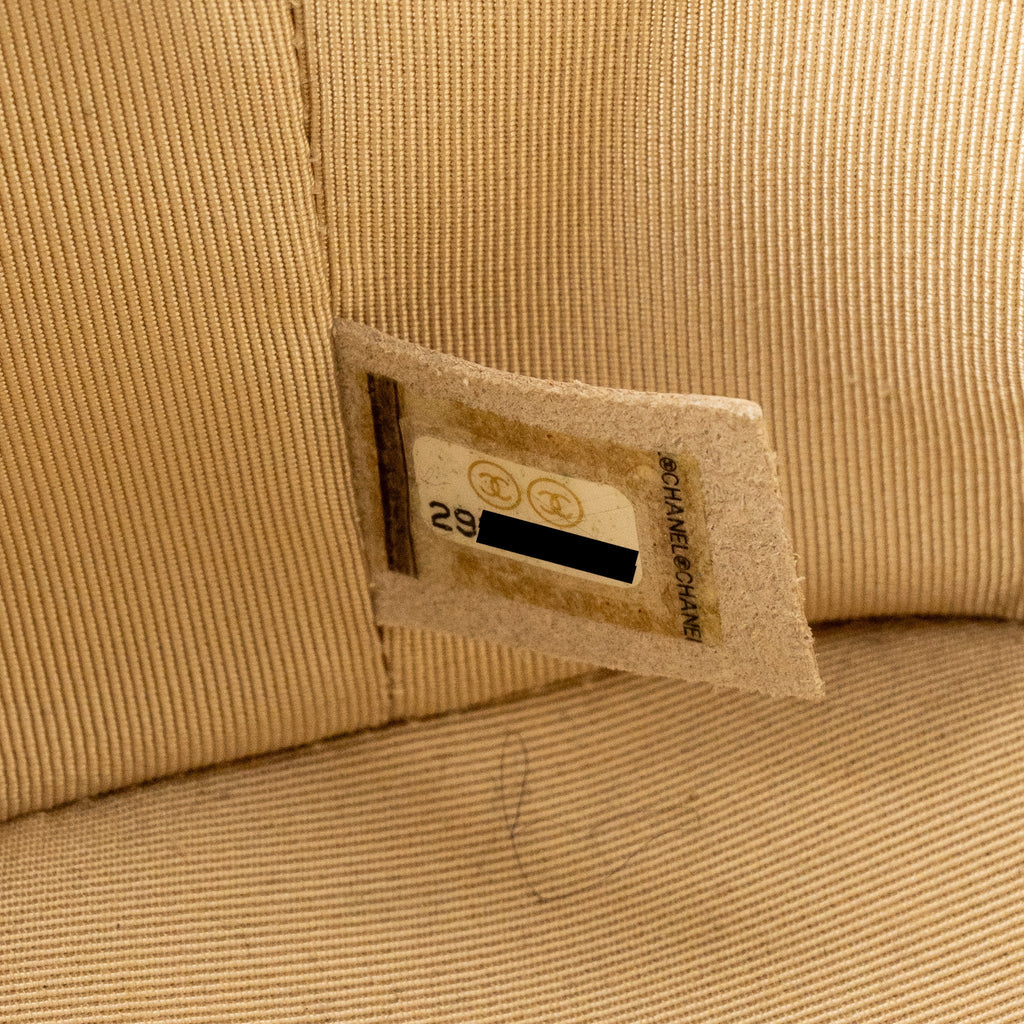 CHANEL TOP HANDLE VANITY CASE BAG CALFSKIN/RAFFIA WHITE SHW