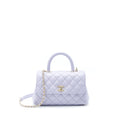 CHANEL 21K LILAC / LIGHT PURPLE COCO HANDLE SMALL (OLD MINI 24MM) LGHW