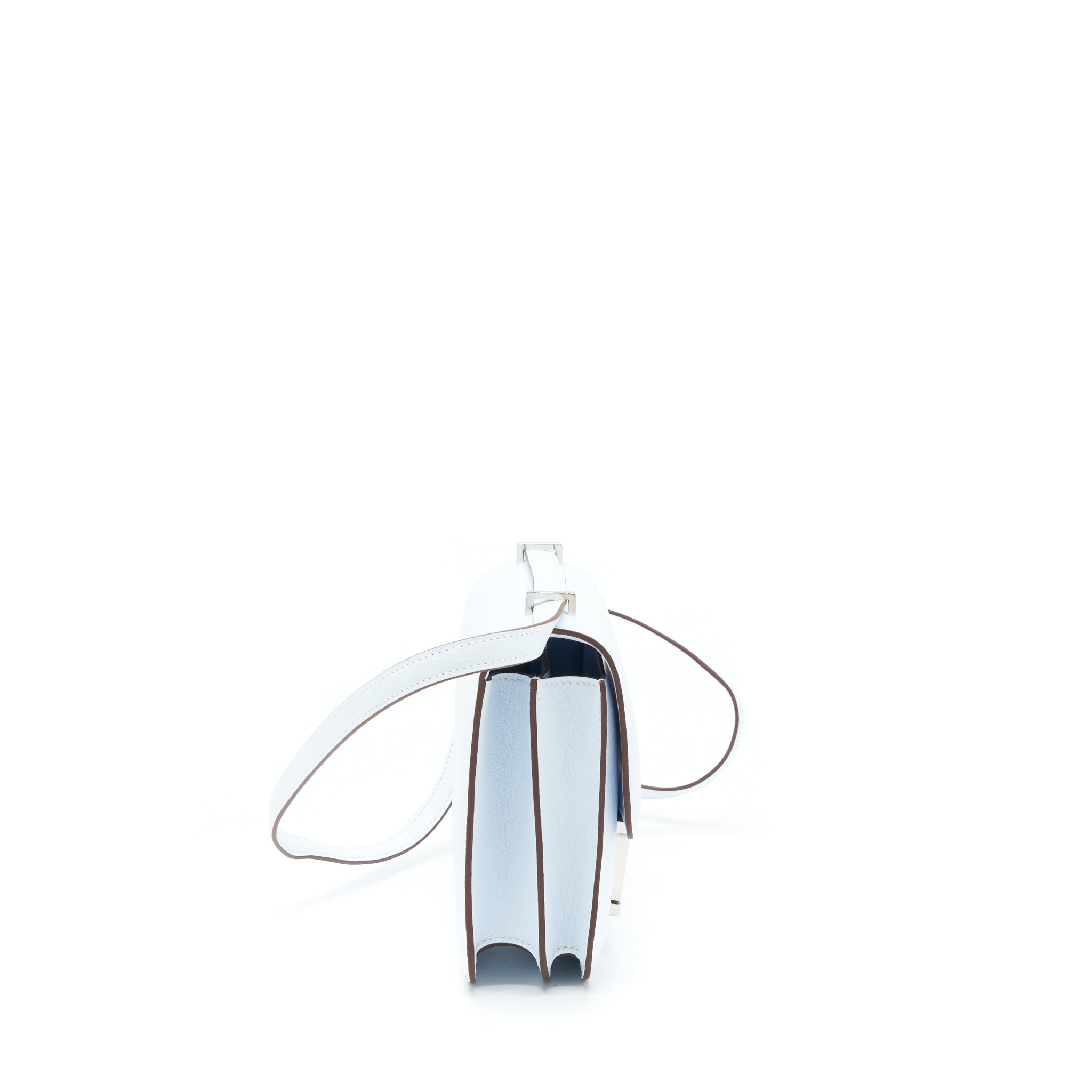 HERMES MINI CONSTANCE CHEVRE MYSORE T0 BLUE BRUME SHW