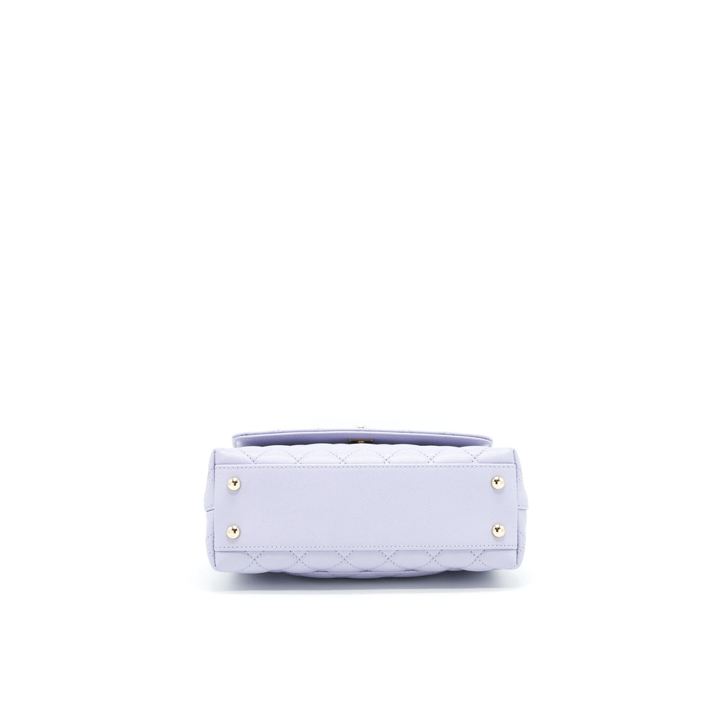 CHANEL 21K LILAC / LIGHT PURPLE COCO HANDLE SMALL (OLD MINI 24MM) LGHW