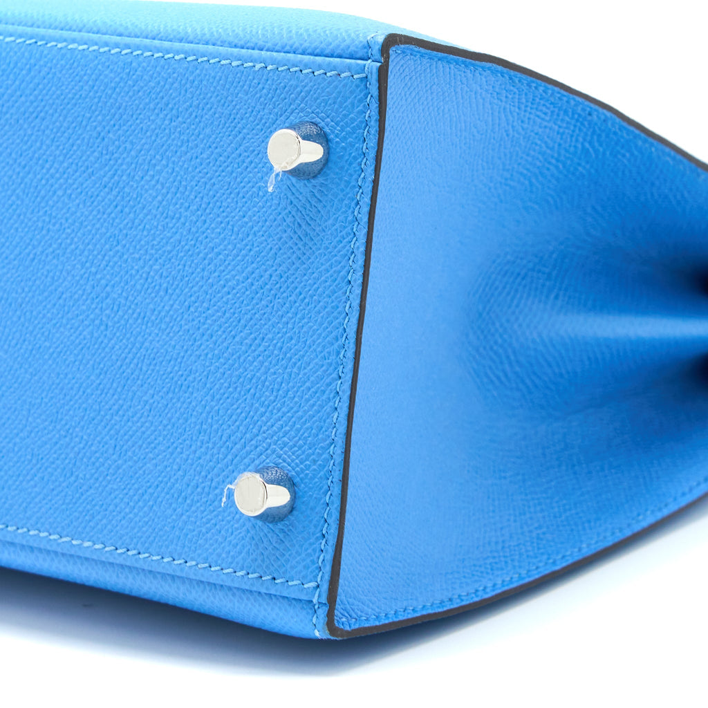HERMES KELLY 28 EPSOM 2T BLUE PARADISE SHW