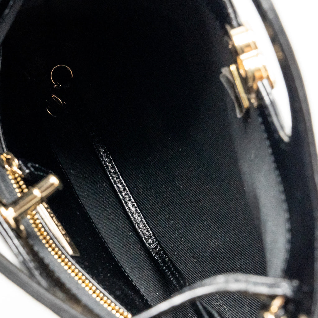CHANEL MINI 31 BAG SHINY LAMBSKIN BLACK LGHW (MICROCHIP)