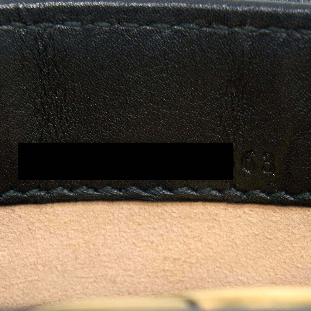GUCCI MARMONT WALLET ON CHAIN BLACK GHW