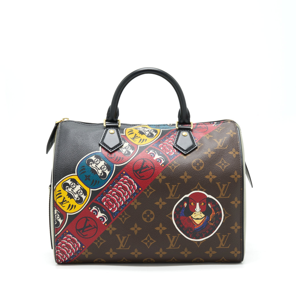 LOUIS VUITTON KABUKI SPEEDY 30 MONOGRAM CANVAS LIMITED EDITION GHW