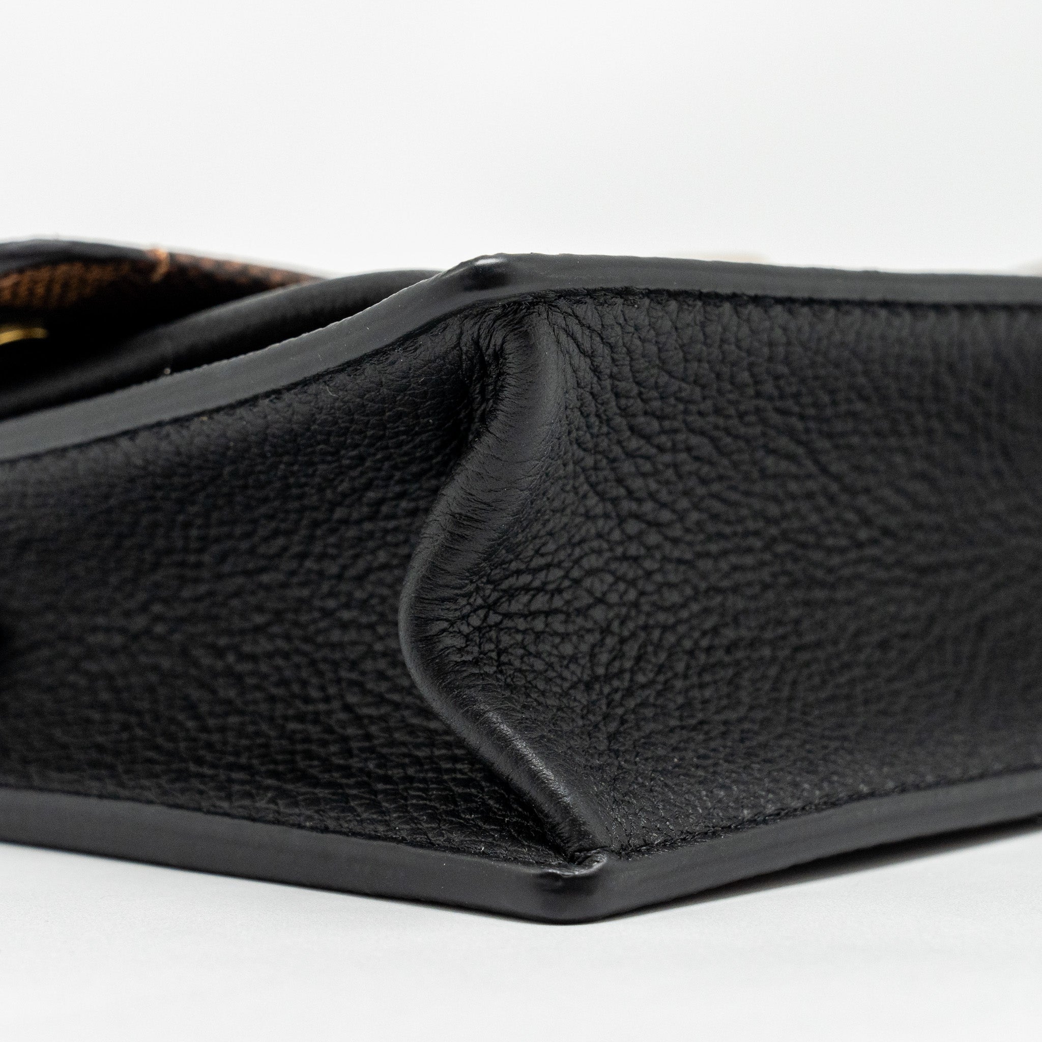 LOUIS VUITTON VAVIN CHAIN WALLET DAMIER EBENE CANVAS GHW