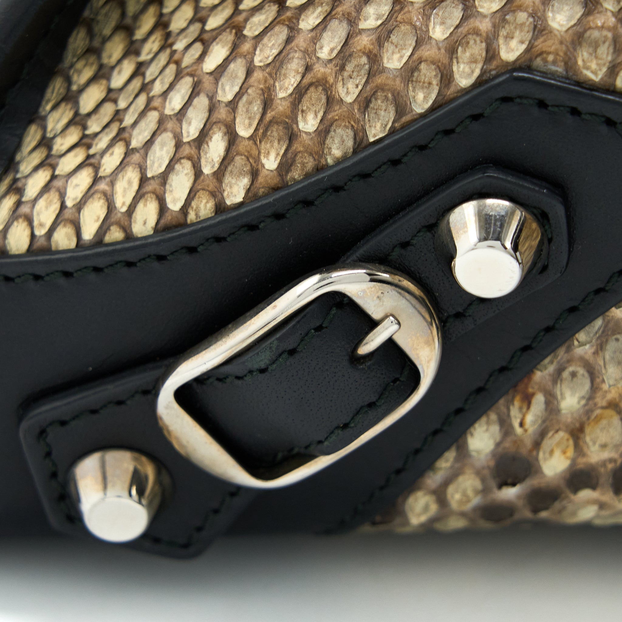 BALENCIAGA CLASSIC CITY PYTHON LEATHER SHW