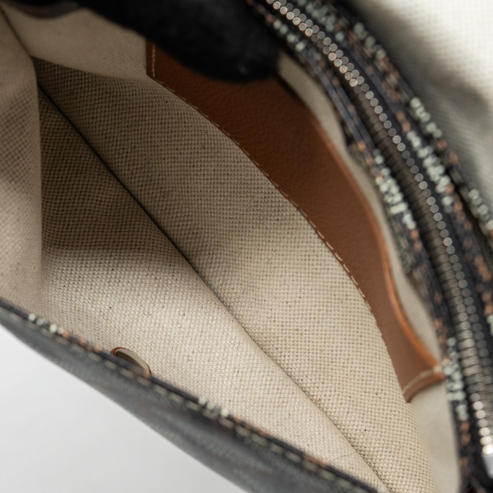 GOYARD PLUMET POCKET WALLET GOYARDLINE CANVAS / CALFSKIN TAN SHW