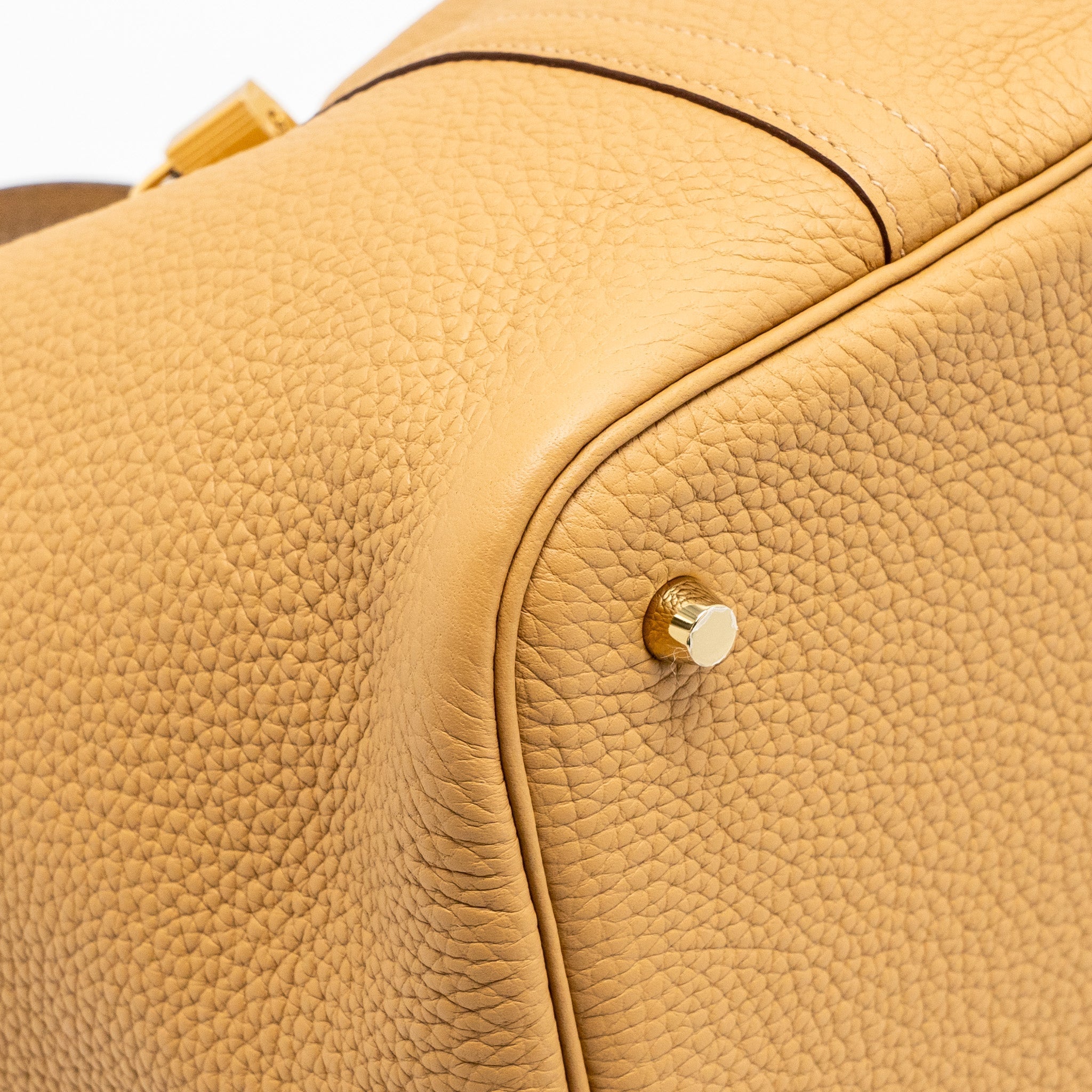 HERMES PICOTIN 22 CLEMENCE BISCUIT GHW