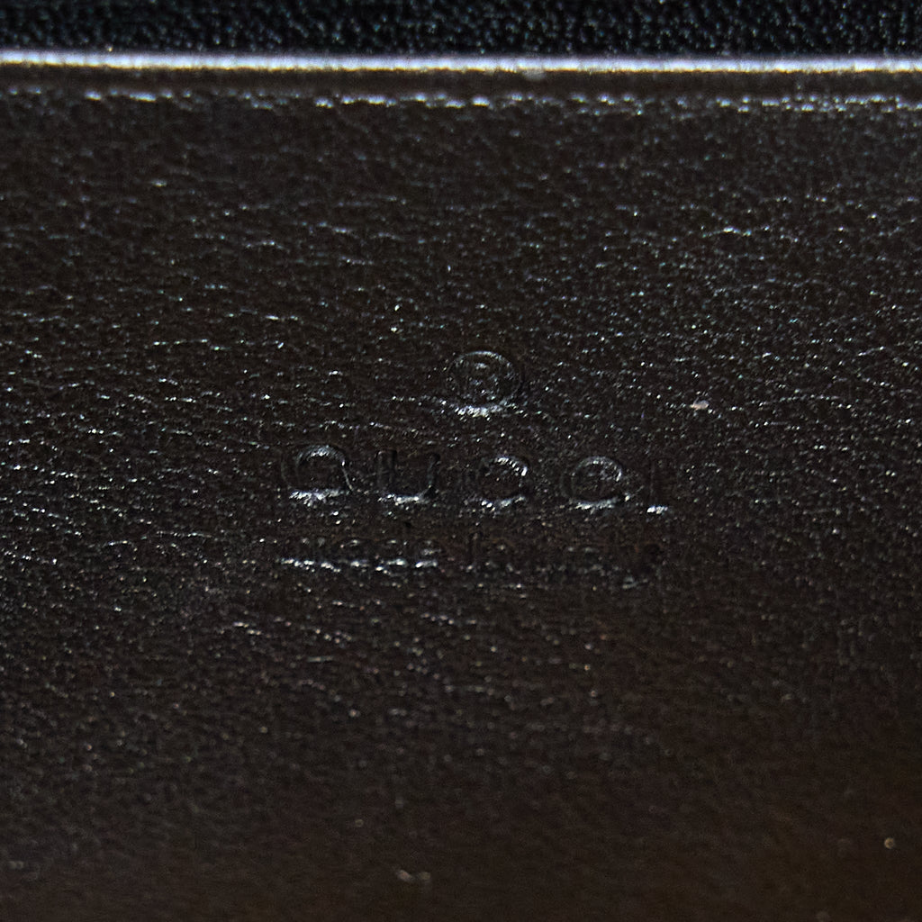 GUCCI MARMONT WALLET ON CHAIN BLACK GHW