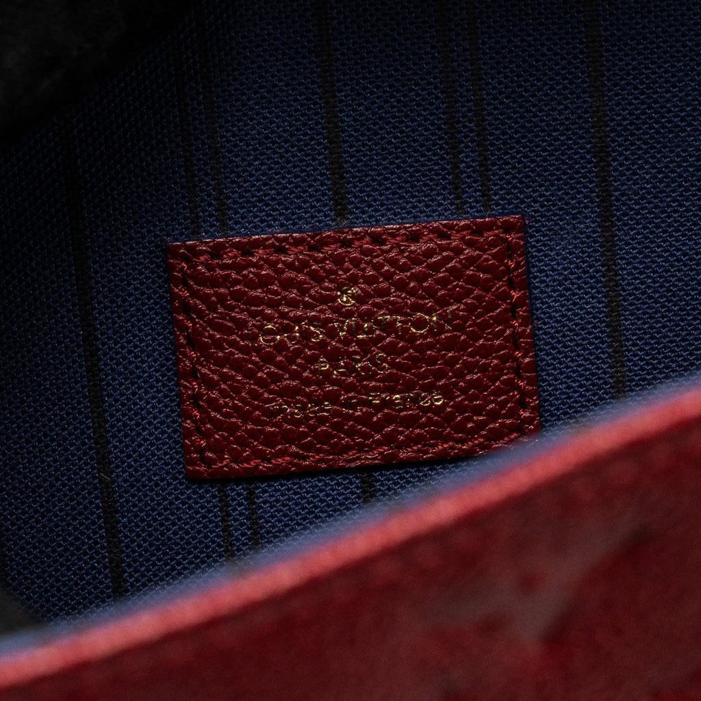 LOUIS VUITTON POCHETTE MÉTIS MONOGRAM EMPREINTE RED GHW