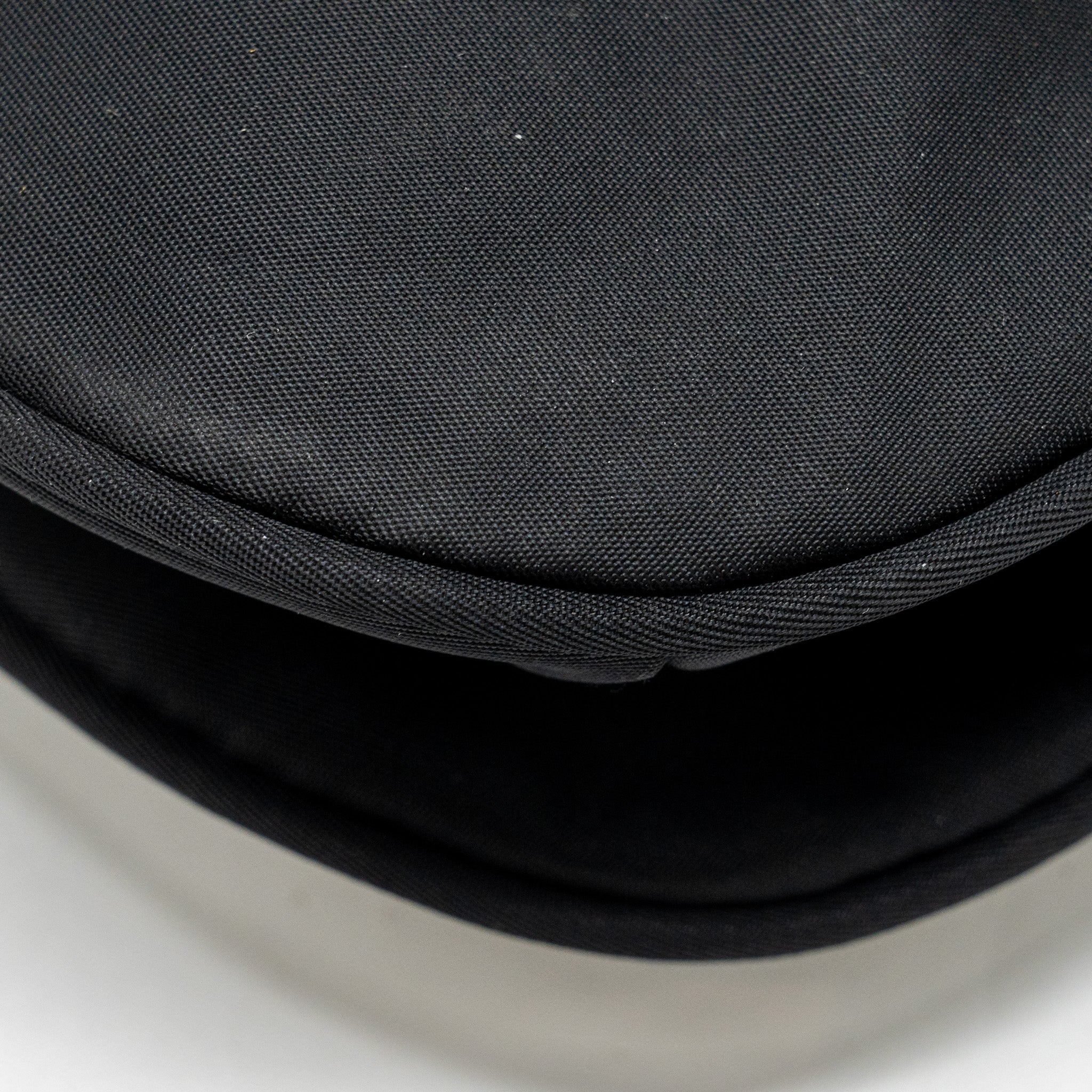 FENDI VINTAGE FF FLAP SHOULDER BAG NYLON BLACK GHW